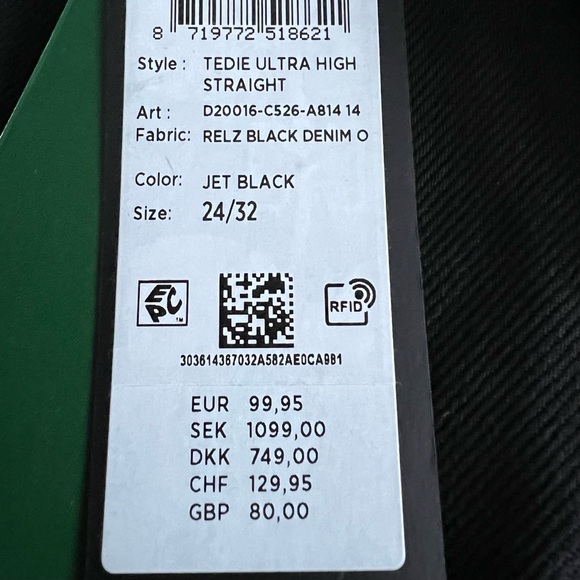 G-star raw 24x32 straight jeans, black, 24W x 32L - Picture 11 of 14